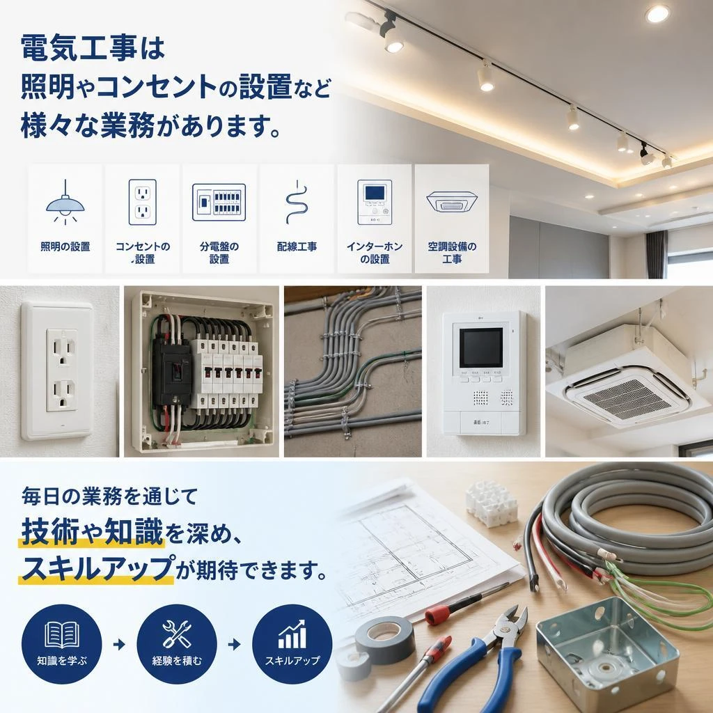 多岐にわたる業務でスキルアップ
